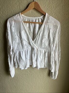 Wilfred bright cream babydoll style top
